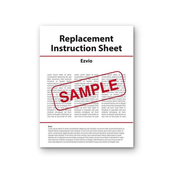 Aek Replacement Instruction Sheet  Ezvio EN9985